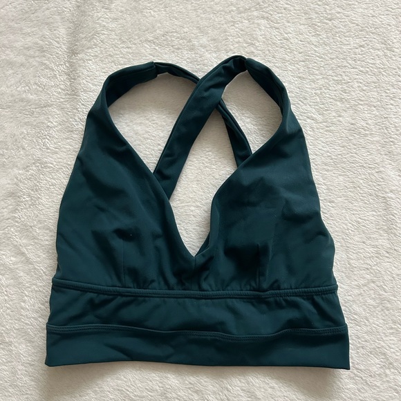 Buffbunny Alpha Bra Sports Bra in Dark Teal Secret Garden - Picture 2 of 5